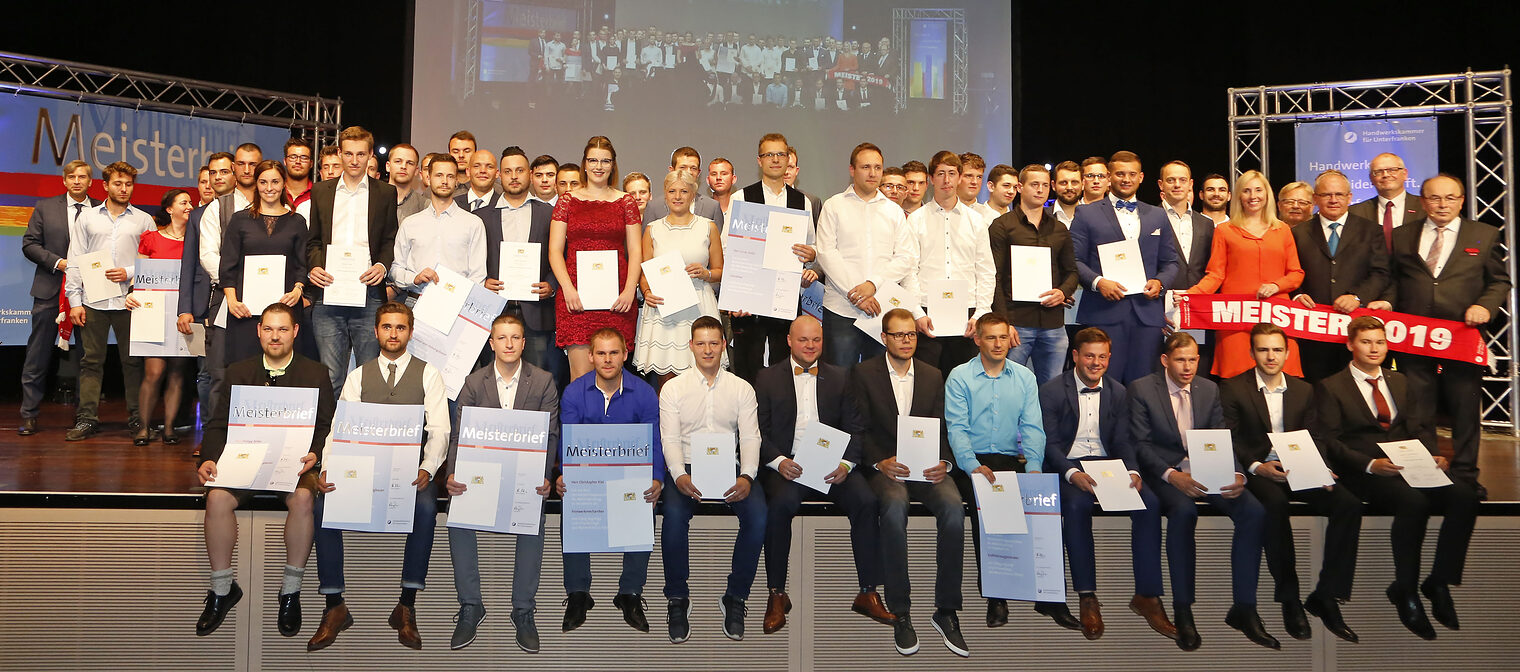 Meisterpreisträger | Meisterfeier Sommer 2019 in Veitshöchheim | Handwerkskammer für Unterfranken | Meister | Handwerk