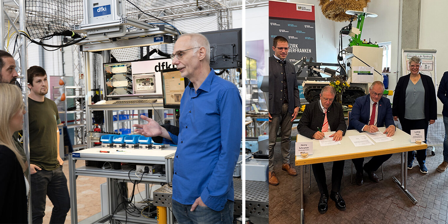 Collage mit zwei Gruppenfotos