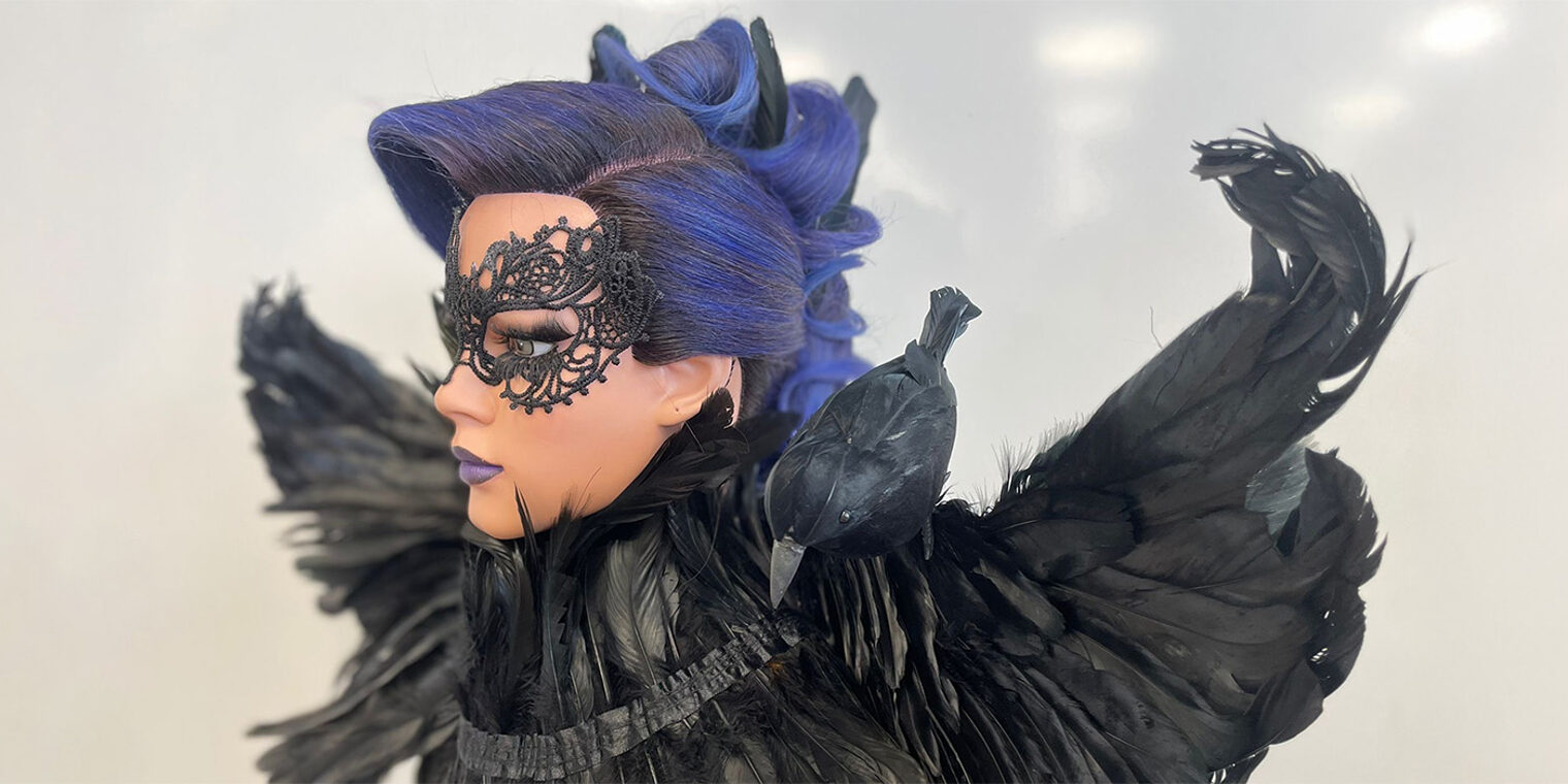 Kreative Hochsteckfrisur aus der Generalprobe des Meisterkurses Friseure in Aschaffenburg