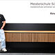 Portrait von Kevin Dees mit seinem Schreinermeisterstück "Lowboard"