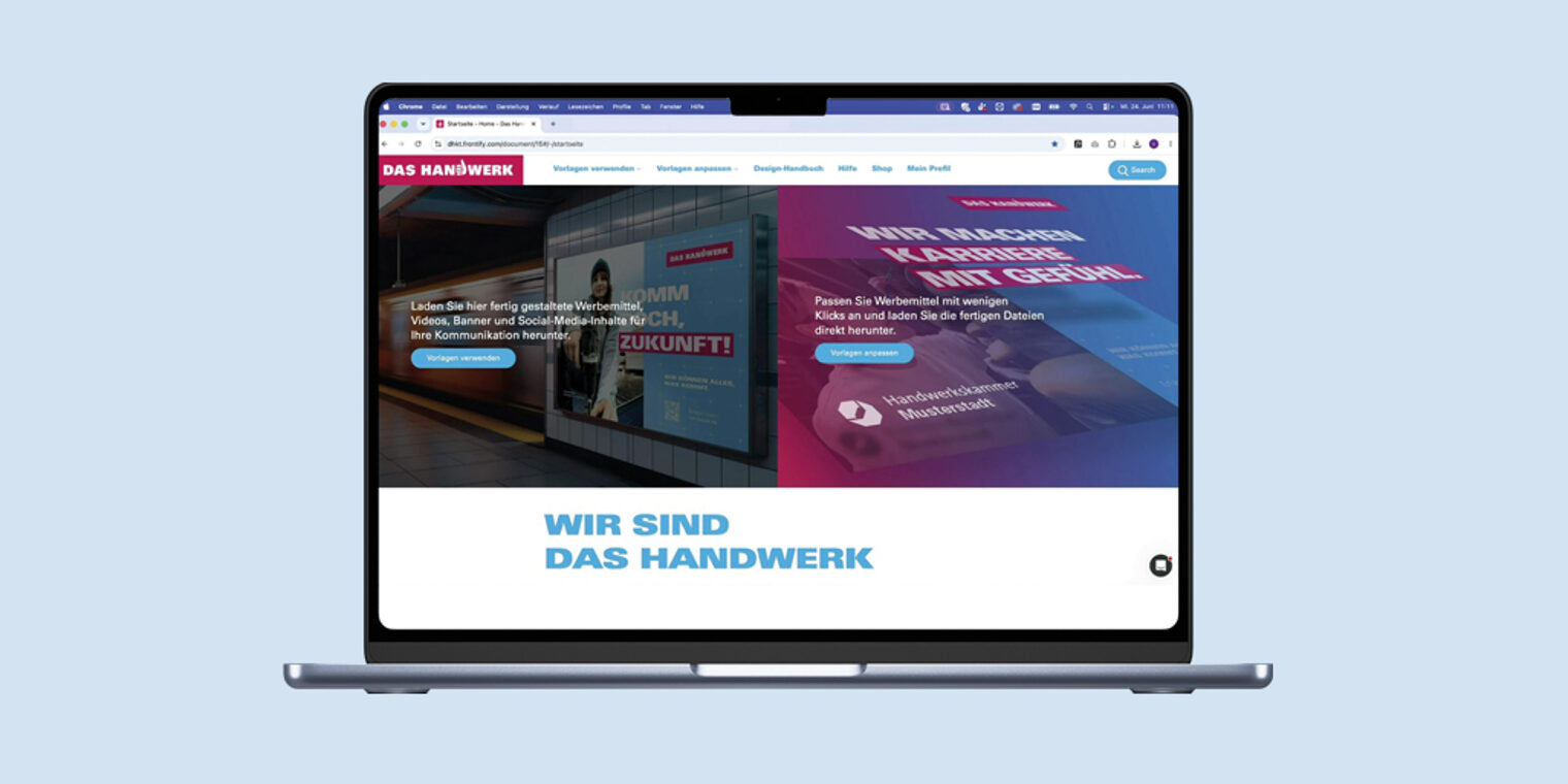 Symbolbild Laptop mit Screenshot Werbeportal