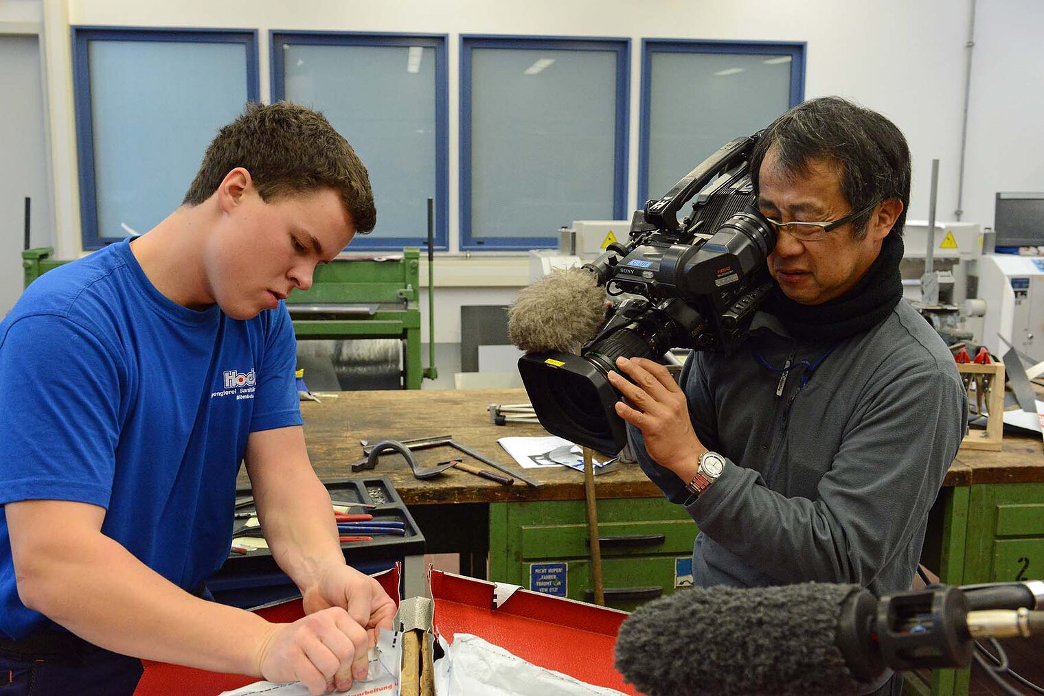 NHK -Japanischer Fernsehsender- besucht Spengler-Meisterschule Würzburg 11