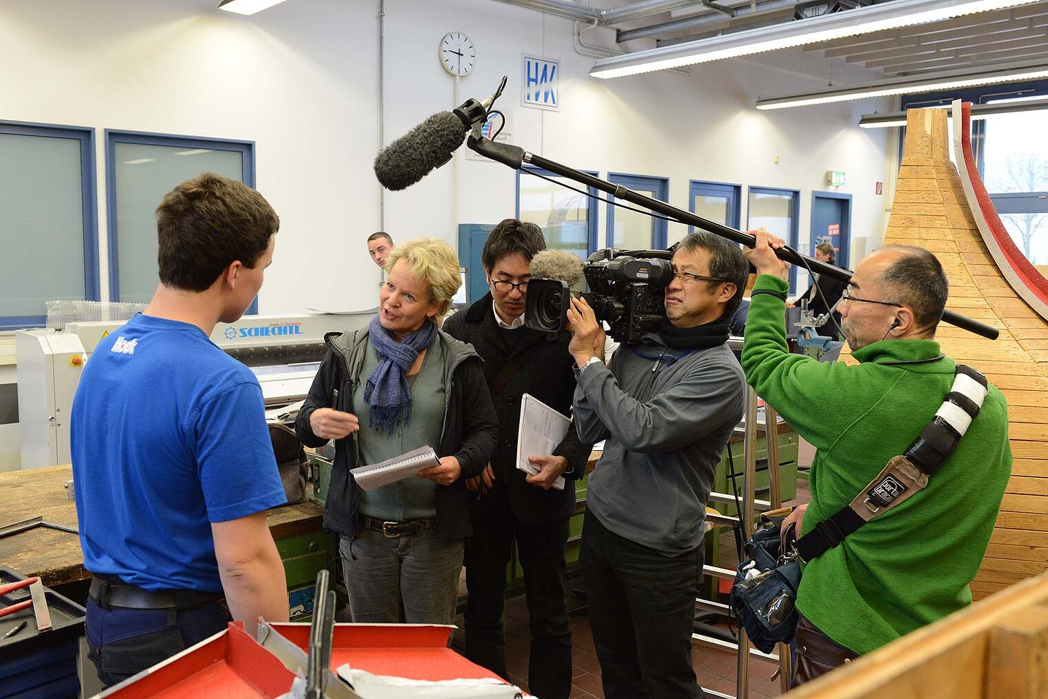 NHK -Japanischer Fernsehsender- besucht Spengler-Meisterschule Würzburg 14