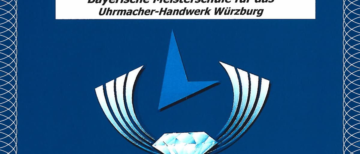 Zertifizierungsurkunde Bayerische Meisterschule